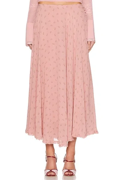 Mirror Palais Buttercream Skirt In Pink