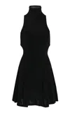 Mirror Palais Christy Supermodel Knit Mini Dress In Black