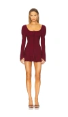 Mirror Palais Fair Verona Micro Dress In Red
