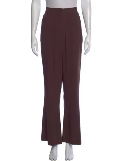 Pre-owned Mirror Palais Flared Pants W/ Tags In Brown
