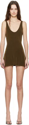 Mirror Palais Green Iman Minidress In Olive