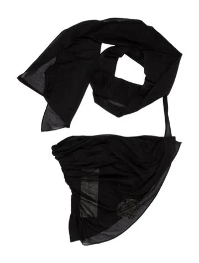 Pre-owned Mirror Palais Halterneck Sleeveless Top In Black