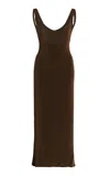 Mirror Palais Iman Supermodel Knit Midi Dress In Green