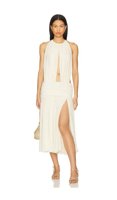 Mirror Palais La Piscine Dress In Lemon