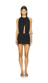 Mirror Palais La Piscine Mini Dress In Black