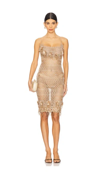 Mirror Palais Leo Dress In Champagne