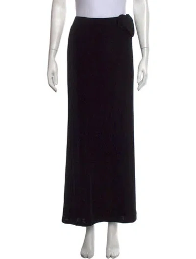 Pre-owned Mirror Palais Long Skirt In Black