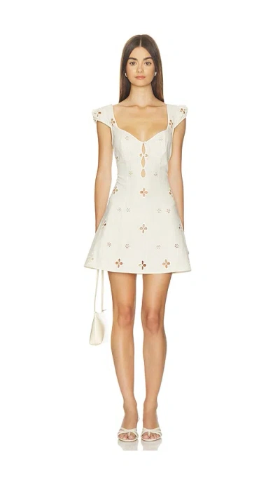 Mirror Palais Maria Micro Dress In White