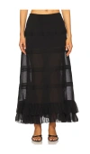 Mirror Palais Maxi Skirt In Black