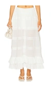 Mirror Palais Maxi Skirt In White