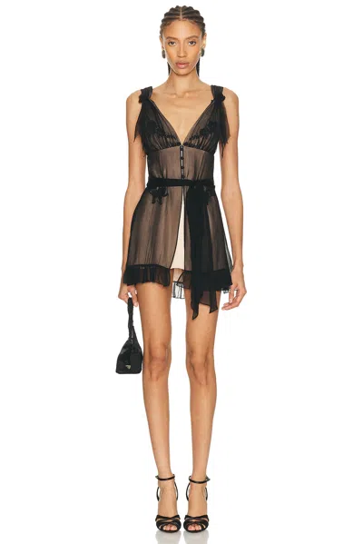 Mirror Palais Nightcap Mini Dress In Black