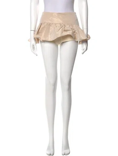 Pre-owned Mirror Palais Mini Skirt In White