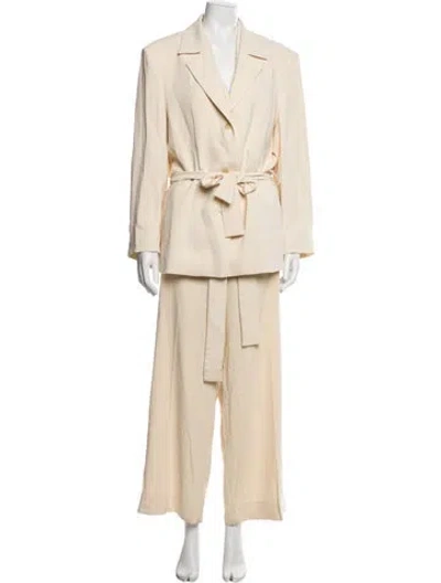 Pre-owned Mirror Palais Pantsuit In Neutral