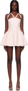 Mirror Palais Pink Petite Duchess Minidress In Slipper Pink