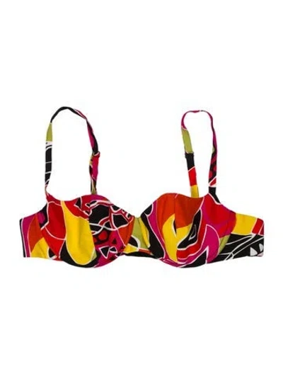 Pre-owned Mirror Palais Printed Top W/ Tags In Red