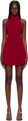 Mirror Palais Red Christy Supermodel Minidress In Scarlet