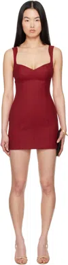 Mirror Palais Red Rodeo Drive Minidress In Scarlet