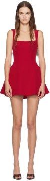 Mirror Palais Red 'the Ingenue' Minidress In Scarlet