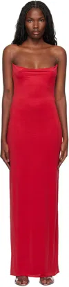 Mirror Palais Red 'the Persona' Maxi Dress In Red