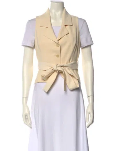 Pre-owned Mirror Palais Short Sleeve Crop Top In Neutral