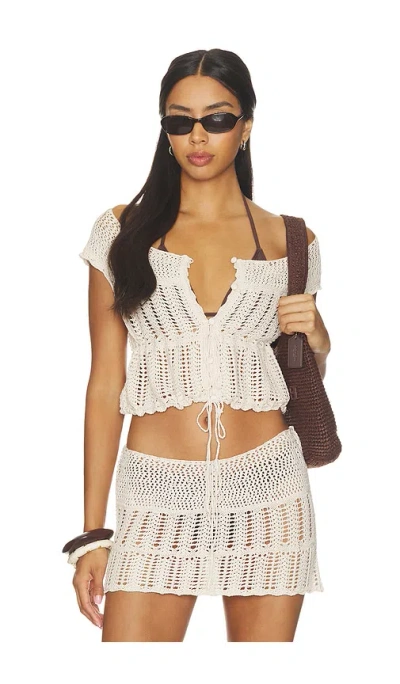 Mirror Palais Sicilia Top In White