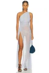 Mirror Palais Sierna Gown In Blue