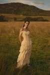 Mirror Palais Silk Ballet Russes Wedding Gown In White