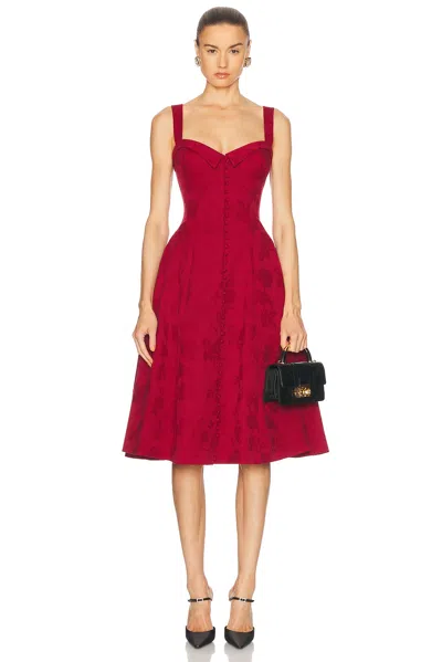 Mirror Palais Sleeveless Button Down Midi Dress In Rosebud