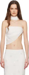 Mirror Palais Ssense Exclusive White Deity Top In White