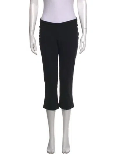 Pre-owned Mirror Palais Straight Leg Pants In Black