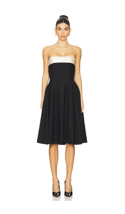 Mirror Palais Schulterfreies Midikleid Lady In Black