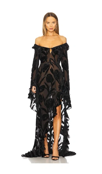 Mirror Palais Sunset Dress In Black
