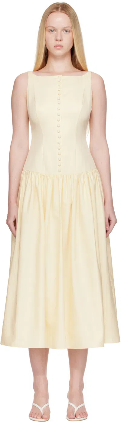 Mirror Palais Yellow Kissing Booth Midi Dress