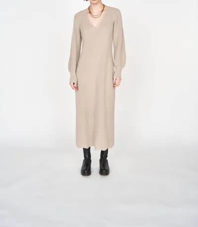 Mirth Bellagio Knit Dress In Taupe In Beige