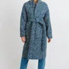 MIRTH BRUGES QUILTED JACKET IN BLUE THISTLE