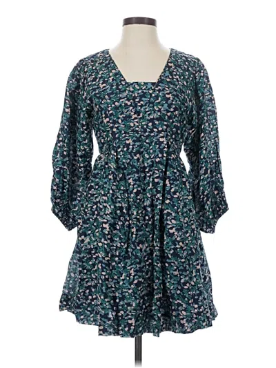 Pre-owned Mirth Casual Dress In Teal