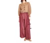 Mirth Lecce Wide Leg Pant In Merlot In Red