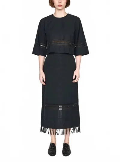 Mirth Lombok Midi Skirt In Black
