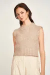 Mirth Marin Shell Vest In Graham Cracker In Brown