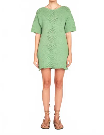 Mirth Osaka Short Dress In Clover In Green