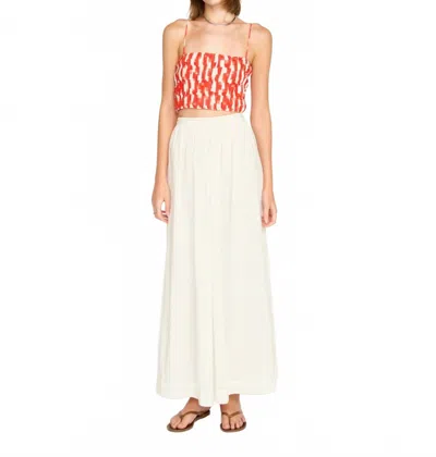 Mirth Puglia Cropped Tank Top In Cherry Hopscotch In Red