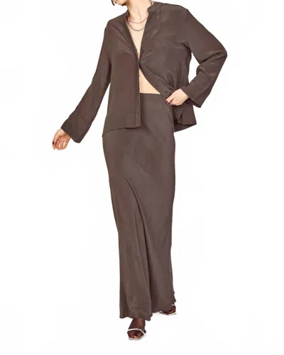 Mirth Santander Skirt In Pewter In Brown