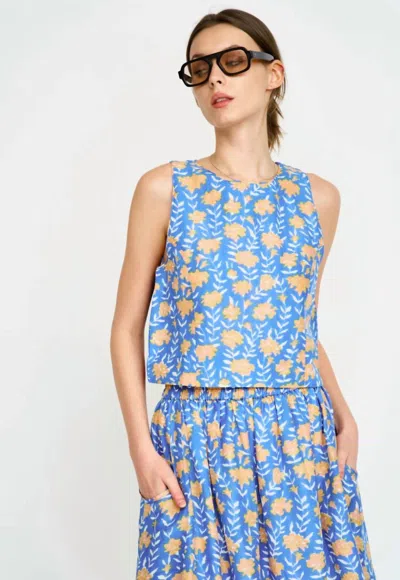 Mirth Santanyi Sleeveless Tank Top In Tangerine Carnation In Multi