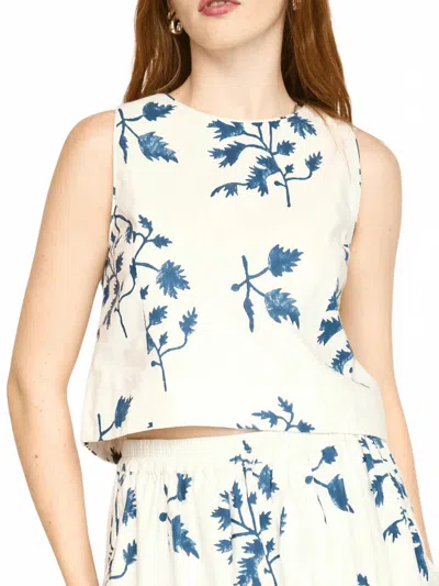 Mirth Santanyi Tank Top In Summer Fig In White