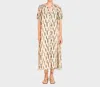 Mirth Somerset Dress In Parchment Rainfall In Multi