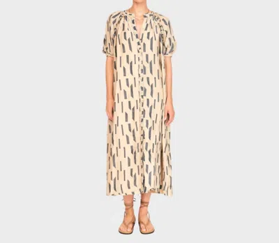 Mirth Somerset Dress In Parchment Rainfall In Multi