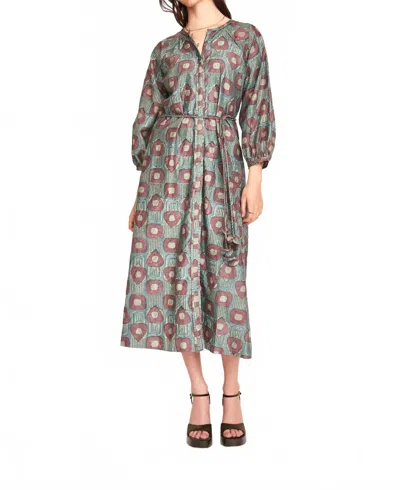Mirth Somerset Midi Dress In Green