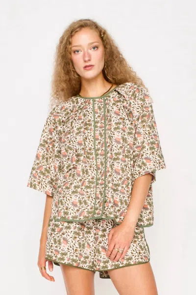 Mirth Somerset Top In Pink Cowrie In Multi