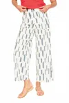 Mirth Tivot Long Pant In White Rainfall In White