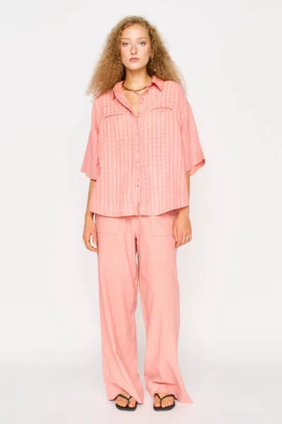 Mirth Tivot Pant In Pomelo In Pink